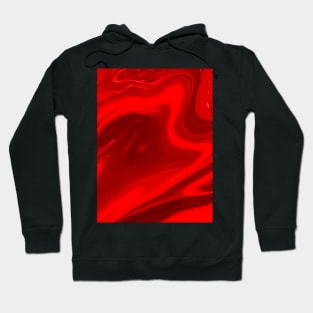 Shades of Red Swirls Original Art Design Hoodie